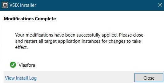 Modification complete